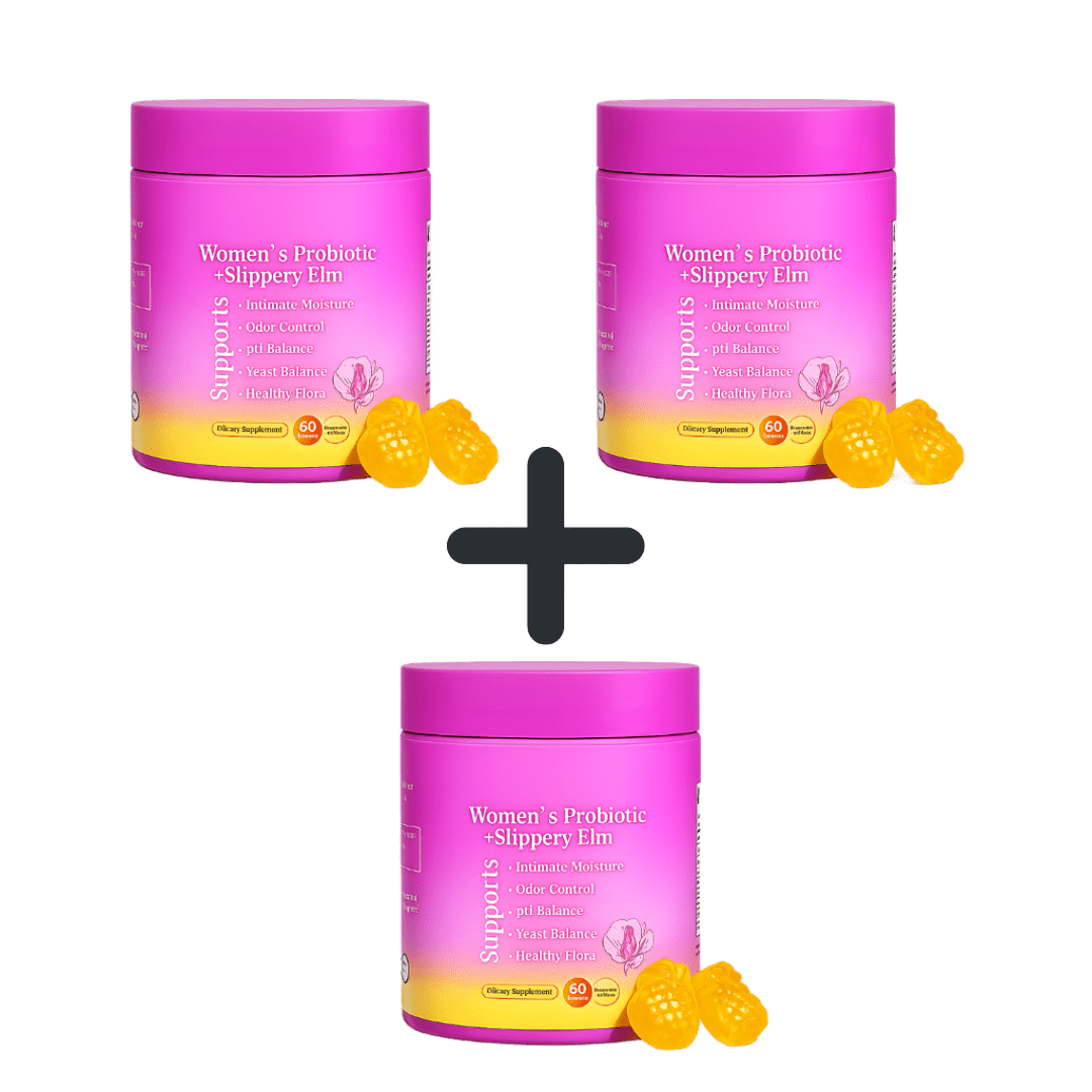 3 Packs Slippery Elm Probiotic Gummies